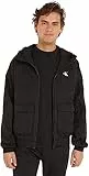 Calvin Klein Jeans Imbottito con Cappuccio Harrington Giacche, CK Black, L Uomo
