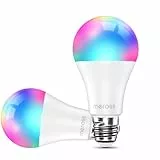 meross Lampadine WiFi Smart con LED, Lampada Alexa dimmerabile, RGBWW, 9W E27, 2700-6500K, compatibile con Alexa, Google Home e SmartThings Decorazione scenica, Festale, Natale, matrimonio, Ballo
