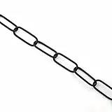 1 m di catena per lampada in ferro nero catena luminosa decorativa per lampadario Luster Lüster (2,7 mm)