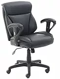 Marchio Amazon - Movian Sedia da ufficio, schienale medio, altezza regolabile, 69,2 x 66 x 96,5 cm, nera