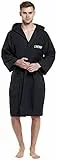 Cressi Microfibre Sport Bathrobe - Accappatoio Sportivo in Microfibra, Adulto Unisex, Nero, S
