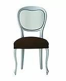Eysa Italia Teide 6 Coprisedia Bielastica, Poliestere-Cotone, Marrone, De 45 a 50 cm, 6 unità
