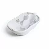 OKBABY Onda Evolution con Barre di Supporto - Vaschetta dal Design Ergonomico per il Bagnetto del Neonato 0-12 Mesi - Bianco, 2.22 kilograms, 1 Unità, 1