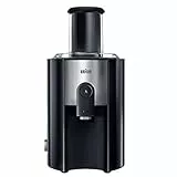 Braun MULTIQUICK5 Centrifuga J500 con Sistema di CENTRIFUGAZIONE RAPIDA in 15 secondi, Ampio Accesso da 75mm, Vaschetta per polpa 2L, Sistema Antigoccia, Sistema di Sicurezza a 4 Vie,FILTRO IN ACCIAIO
