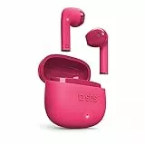 SBS Auricolari TWS One Colour con Custodia di Ricarica, Controlli Touch e Microfono Integrato, Assistente vocale, Fino a 3 Ore di ascolto, Cavo di Ricarica USB-C Incluso, Rosa