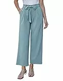 GRACE KARIN Pantaloni casual da donna con gamba dritta, elastico in vita per il tempo libero CL2019S23, blu/grigio, XL