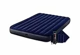Intex 64765 Materasso Matrimoniale Gonfiabile, Blu, 152x203x25 cm