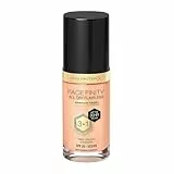 Max Factor Facefinity All Day Flawless 3 in 1 Fondotinta Liquido a Lunga Durata, 45 Warm Almond, 30 ml