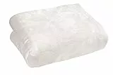 Sleepdown, Motivo Floreale, a Forma di strica Bianca, copriletto di Lusso, Super Morbido, Caldo, Accogliente, Grande, 150 cm x 200 cm, Poliestere e Cotone, Ostrica, Bedspread 150cm x 200cm