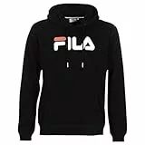 Fila Barumini Felpa con Cappuccio, Nero, S Unisex-Adulto