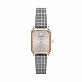 Emporio Armani Orologio da donna, movimento a due lancette, cassa in acciaio inossidabile oro rosa 24 mm con cinturino in pelle, AR11382