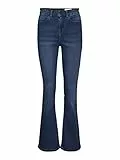 Noisy may NMSALLIE HW Flare Jeans VI021MB Noos, Medium Blue Denim, 29/32 Donna