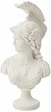 Design Toscano Minerva, dea Romana della Saggezza: Busto scolpito in Marmo-Resina Sintetico