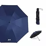 RCZSWGH WomanMan   Protezione Solare Tinta Unita Ombrello in plastica Nera Pieghevole Piccolo Semplice e generoso Portatile Ultraleggero