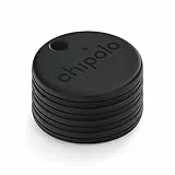 Chipolo ONE Spot - 4 Pack - Funziona con il network Apple Find My - Trova-oggetti con portachiavi (Quasi Nero)