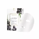 FOREO Acai Berry, maschera anti-età in tessuto per pelle secca, confezione da 3, levigante, rimpolpante, idratante, bacche di acai e burro di karité, naturale e cruelty free, per dispositivi UFO