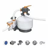 Bestway Pompa di Filtraggio a Sabbia Flowclear 58486, Portata 9.800 L/H per Piscine Fuori Terra