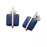 Skagen Orecchini Da Donna In Vetro Di Mare, 18 mm Di Lunghezza Di Goccia In Acciaio Inossidabile Blu, SKJ1136791