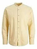 JACK & JONES Jjesummer Band Shirt L/S S22 Noos Camicia, Jojoba/Fit: Slim Fit, S Uomo