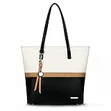 Pomelo Best Borse Tote Donna, Grandi Borsa a Mano Donna PU Pelle - Borse in pelle Zip (12.6in*16.53in)*13in*4.3in - Borsa a Tracolla da Donna Adatto per Ufficio, Scuola, Shopping