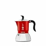 Bialetti Fiammetta Induction Caffettiera, Rosso, 2 Tazze