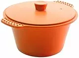 Ibili 871700 - Stampo in Silicone per flan, con Coperchio, 1,2 l