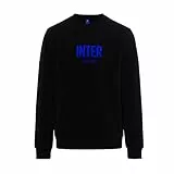 Inter Felpa Girocollo Unisex-Adulto, Prodotto Ufficiale, Collezione Esclusiva 3D Crest, 100% Cotone, Adatta a Tutti i Tifosi Nerazzurri