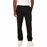 Amazon Essentials Pantaloni Sportivi in Pile (Disponibili in Taglie Extra Forti) Uomo, Nero, XL