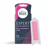 Veet Expert Strisce Viso Pelli Normali, 12 strisce