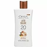 Omia, Latte Solare Protettivo Nutre SP20 Viso e Corpo Protegge con Olio di Argan del SPF Marocco 20, Protezione Solare Bassa, Dermatologicamente Testato, Flacone da 200 ml