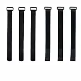AAED 6 Pezzi Cinghie di Fissaggio Riutilizzabili Nylon Fascette Fascette Organizzatore Cavi Largo 30 mm 2 Diverse Lunghezze 300 mm,500 mm con Hook e Loop Cavi Cinghia per Legare e Organizzare
