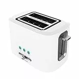 Cecotec Tostapane Toast&Taste 9000, 980W, Double in plastica con 2 fessure corte extra-larghe.