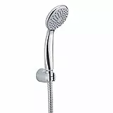 Gedy G-Easy 05, Doccetta Universale 1 Getto, Soffione Fisso e Flessibile 150 cm, ABS con Finitura cromata, 2 Anni di Garanzia, Design R&S, Filtro Doccia antisabbia Incluso, Unica