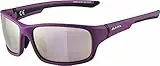 ALPINA LYRON S, Occhiali da Ciclismo Women's, Purple Matt-Black, one Size