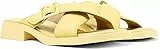 CAMPER Dana-K201490, Flat Sandal Donna, Giallo, 37 EU