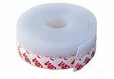 Paraspifferi Silicone Sottoporta Con Adesivo 3M Premium, lunghezza 5 metri, Porta Blindata d'ingresso, Isolante Termico Porte e Finestre, Protezione Freddo, Protezione Suoni (Trasparente)