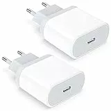 Anigaduo 20 W Confezione da 2 adattatori USB C per iPhone 14/14 Plus/14 Pro/14 Pro Max 13 12 11 SE, AirPods iPad, alimentatore USBC, spina di alimentazione, caricatore rapido
