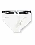 Calvin Klein Slip Hipster Uomo Cotone Elasticizzato, Bianco (White), XL