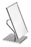 Premier Housewares 2401012 Specchio da Tavolo Regolabile, Forma Rettangolare, Base Cromata