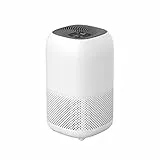 Amazon Basics, Purificatore d'aria, copre ambienti fino a 12 m2, con filtri True HEPA e ai carboni attivi, CADR 100 m3/h, rimuove il 99,97% di allergie a pollini, polvere, fumo, timer