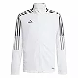 adidas TIRO21 TK Jkt Y, Giacca Unisex-Bambini, White, 5-6A