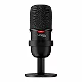 Hyperx Solocast – Microfono da gaming, USB a Condensatore, Per PC/PS5/PS4, Con Sensore 'Tap-To-Mute', Per Gaming, Streaming, Podcast, Twitch, Youtube, Nero