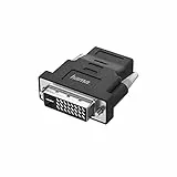 Hama 00200338 DVI/HDMI Adattatore [1 maschio Inglese - 1 DVI-D maschio] Nero