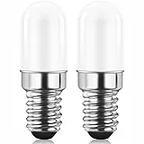 AGOTD Lampadina LED E14, 1.5W Equivalente a 15W Lampadine Frigorifero Luce, 3000K Bianco Caldo 135LM, Adatta per Frigoriferi, Lampada da tavolo, Non Dimmerabile, Pacco da 2