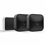 Blink Outdoor, Videocamera di sicurezza in HD, senza fili, resistente alle intemperie, batteria autonomia 2 anni, rilevazione movimento, compatibile con Alexa | 2 videocamere