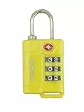 Samsonite Travel Accessories Safe Us 3 Combi Lock Lucchetto per Valigie, Giallo, 7 cm