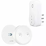 LoraTap Presa Telecomandata con Telecomando, Spina Elettrica con Interruttore Senza Fili 200m Controllo Remoto On/Off per Elettrodomestici, Presa Wireless Italiana 10A 16A, Bianco, 2 Anni di Garanzia