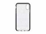 tech21 T21-6169 Protective Apple iPhone X/XS Case Thin Patterned Back Cover with FlexShock - Evo Check - Smokey Black - 5.8 inches