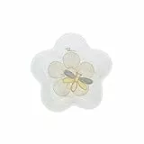 THUN - Poggia Bustina Decorato con Fiore e Farfalla - Accessori Cucina - Linea Elegance - Porcellana - 10 x 10 x 0,75 h cm