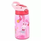 Borraccia sportiva per bambini, in Tritan, 480 ml, con cannuccia ribaltabile, senza BPA, a prova di perdite, per scuola, viaggi, avventure, campi estivi e sport, per ragazze e ragazzi